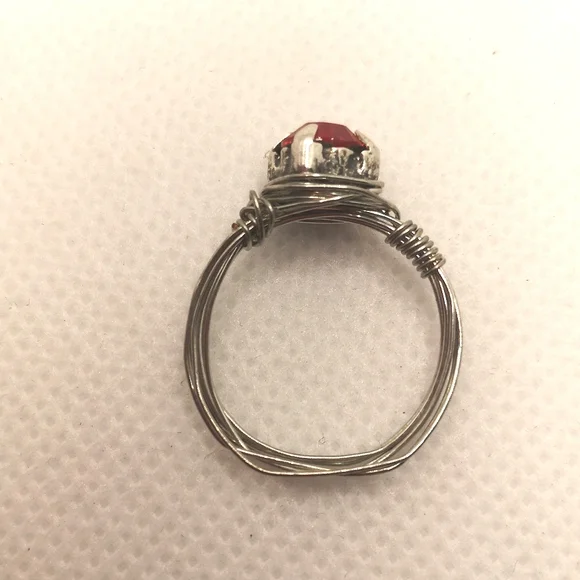 Handmade wire wrap ring 🔥🧱 - Picture 3 of 5